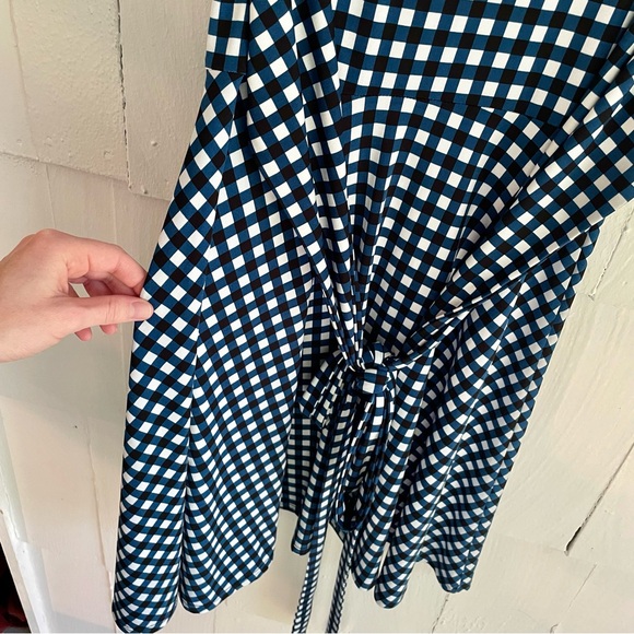Leota Gingham Midi Dress, Size Small - Picture 6 of 9